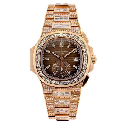 patek philippe full diamond gold|patek philippe nautilus diamond bezel.